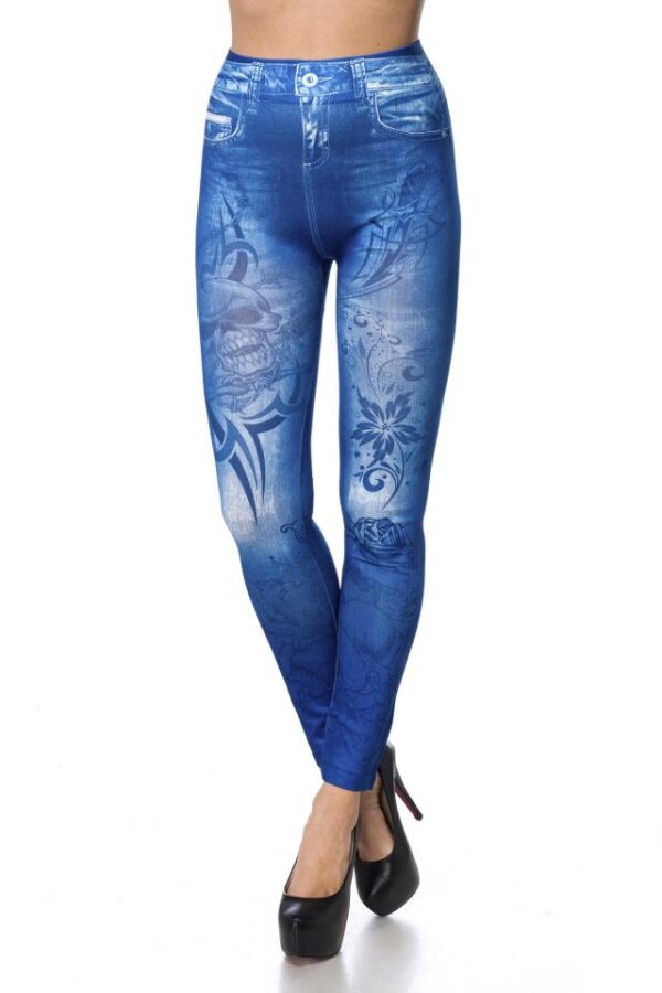 legging look denim - bleu - OS-Ocultica – Image 2