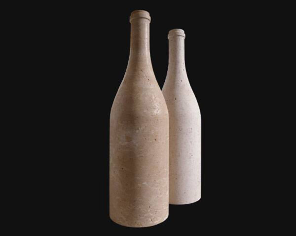 Bouteille en pierre - x Ø15 x 55 - Corton Adouci - COMPTOIR DES PIERRES – Image 4