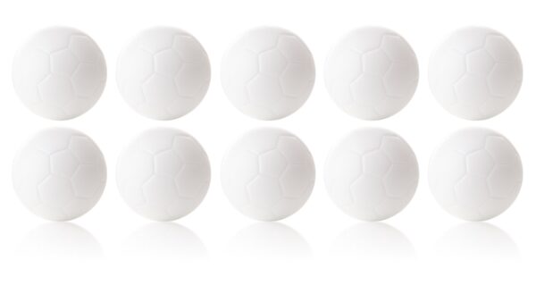 Ballons de baby-foot Charlsten blancs - 10 pièces dans un ensemble