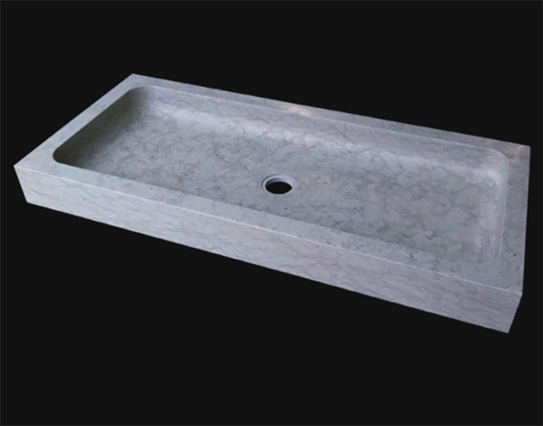 Evier en pierre Saint-Remy 1 bac - 130 x 55 x 10 - Charmot Clair Adouci - COMPTOIR DES PIERRES – Image 3