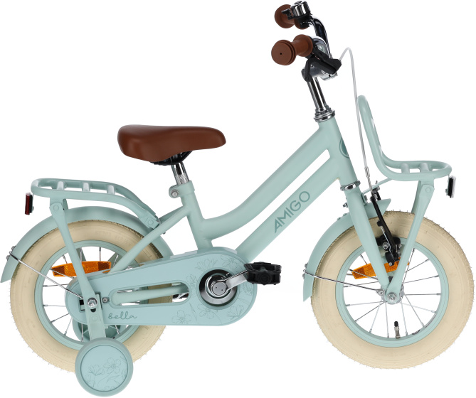 Children bikes Bella 12 Pouces 21 cm Fille Frein à rétropédalage Vert - AMIGO – Image 14