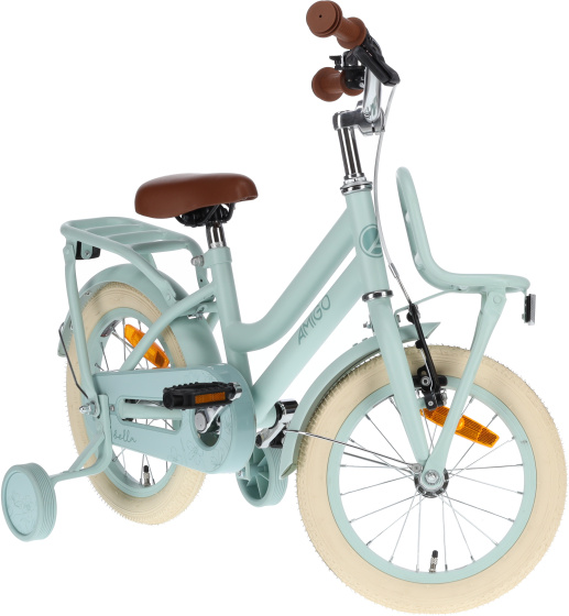 Children bikes Bella 14 Pouces 24 cm Fille Frein à rétropédalage Vert - AMIGO – Image 20