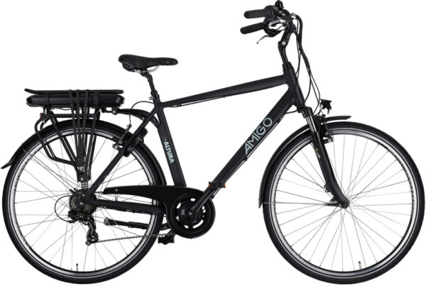 Vélos de ville électriques E-Altura D2 28 Pouces 53 cm Homme 7SP V-Brake Noir mat - AMIGO – Image 14
