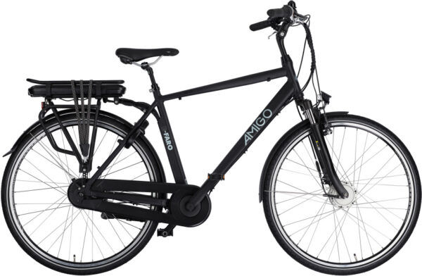 Vélos de ville électriques E-Faro S2 28 Pouces 53 cm Homme 7SP Rollerbrakes Noir mat - AMIGO – Image 9