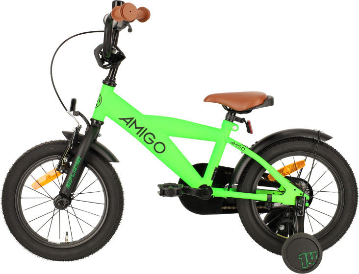 Children bikes Explorer 14 Pouces 21,5 cm Garçon Frein à rétropédalage Vert/Noir - AMIGO – Image 17