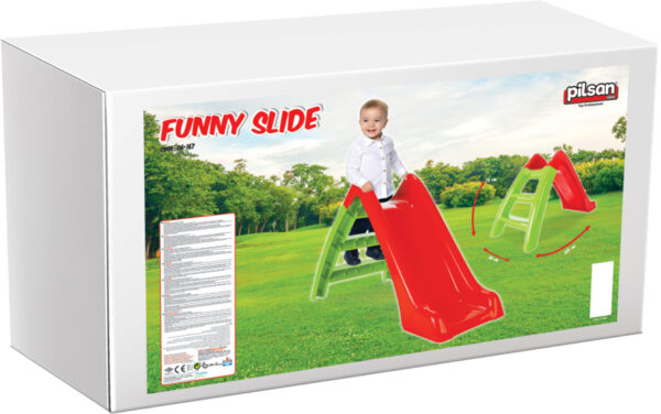 Toboggans Pilsan Funny diapositive 123 x 60 x 73 cm rouge/vert - AMIGO – Image 10