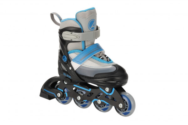 Patins à roulettes en ligne patins 2-in-1 Slide garçons polypropylène noir/bleu mt 30/33 - AMIGO – Image 12