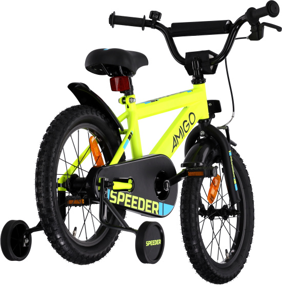 Children bikes Speeder 16 Pouces 27 cm Garçon Frein à rétropédalage Jaune/Noir - AMIGO – Image 20