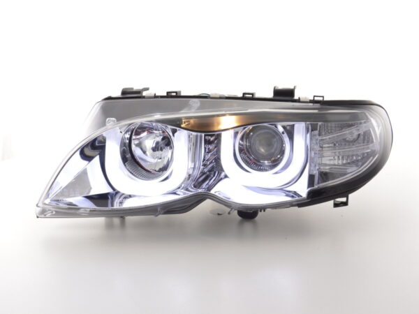 Phares Angel Eyes BMW 3er E46 Limo / Touring 02-05 chrome - – Image 2