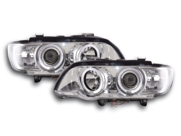 Phare avant BMW X5 E53 98-02 chrome -