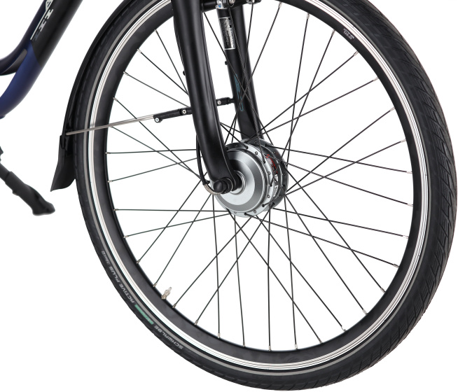 Vélos de ville électriques E-City+ 28 Pouces 49 cm Femme 7SP Rollerbrakes Bleu mat - Avalon – Image 19