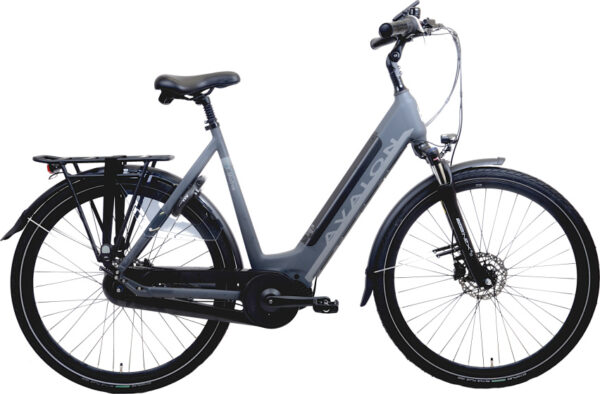 Vélos de ville électriques E-Motive 28 Pouces 54 cm Femme 7SP Hydraulique Frein à disque Anthracite - Avalon – Image 11