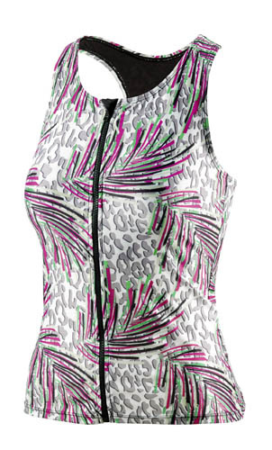 Tanktop débardeur BEsuit femmes D-cup polyamide / élasthanne rose / vert taille 38 - Beco – Image 5