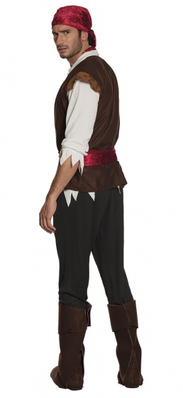 Habillage Costume Pirate Thunder Homme Marron Taille 50/52 - Boland – Image 10