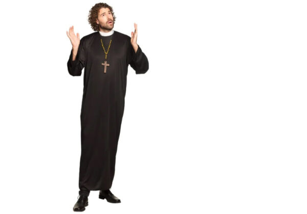 Habillage Costume de prêtre Homme noir Taille 50/52/54 - Boland – Image 9