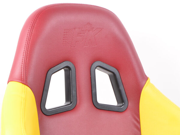 Chaise de jeu FK eGame Seats Siège de jeu eSport Liverpool rouge / jaune - – Image 2