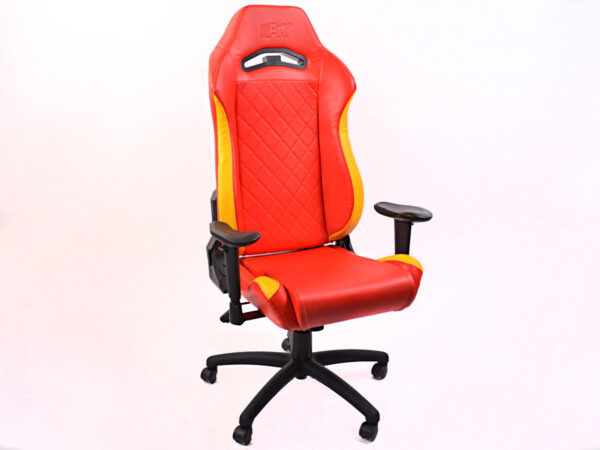 Chaise de jeu FK eGame Seats Siège de jeu eSports London rouge / jaune -