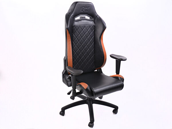 Chaise de jeu FK eGame Seats Siège de jeu eSports London noir / marron -