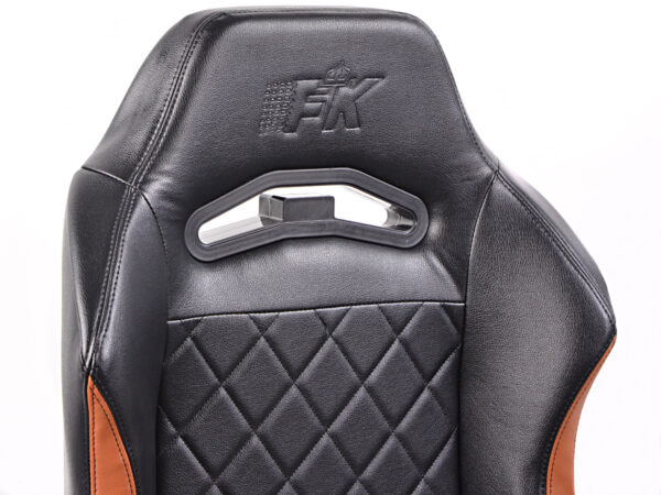 Chaise de jeu FK eGame Seats Siège de jeu eSports London noir / marron - – Image 2