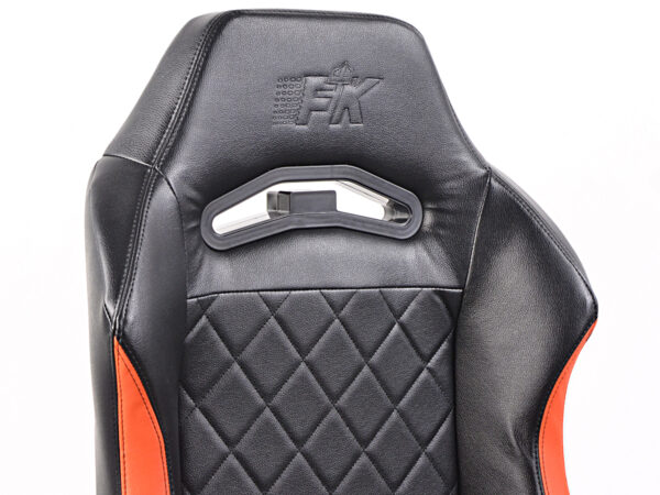 Chaise de jeu FK eGame Seats Siège de jeu eSports London noir / orange - – Image 2