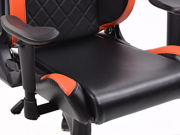 Chaise de jeu FK eGame Seats Siège de jeu eSports London noir / orange - – Image 4