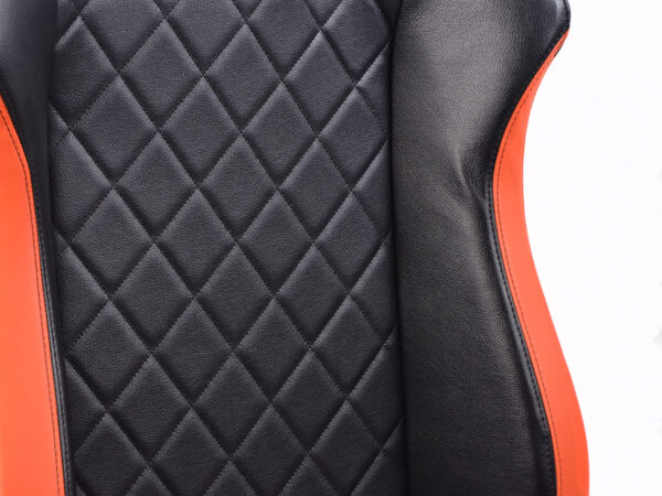 Chaise de jeu FK eGame Seats Siège de jeu eSports London noir / orange - – Image 5