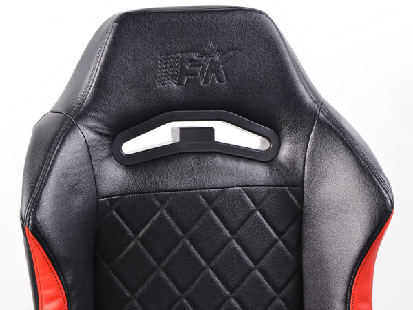 Chaise de jeu FK eGame Seats Siège de jeu eSports London noir / rouge - – Image 2