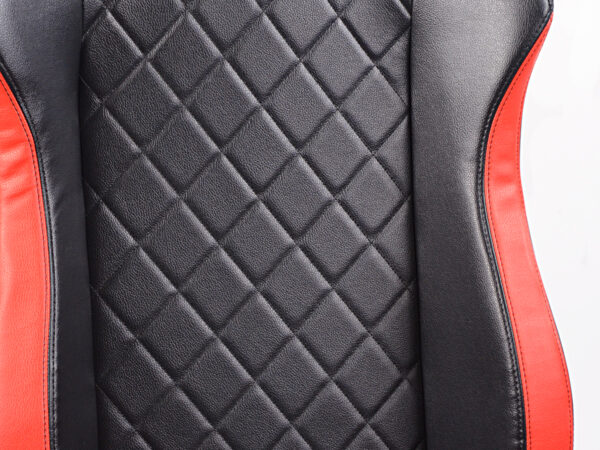 Chaise de jeu FK eGame Seats Siège de jeu eSports London noir / rouge - – Image 5