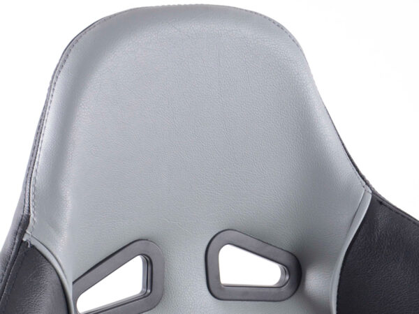 FK siège de sport chaise de bureau pivotante Baltimore noir / gris chaise de direction chaise de bureau pivotante - – Image 2