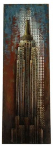 Paintings Empire State Retraw Painting 120 cm Nickel Brown - Hi-point – Image 3