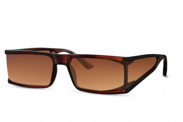 Lunettes de soleil lunettes de soleil dames rectangulaires à bords entiers cat.3 marron/brun - CWI – Image 6