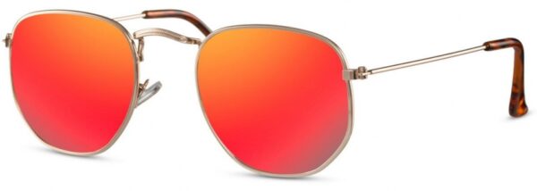 Lunettes de soleil lunettes de soleil unisexes or/rouge (CWI2413) - CWI – Image 9