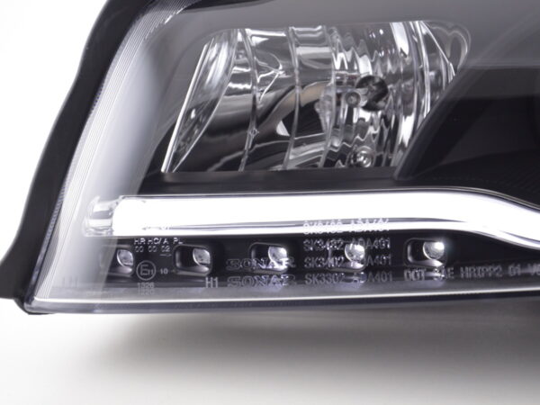 Phare Daylight LED look DRL Audi A4 type 8E 01-04 noir pour conduite à droite - – Image 4