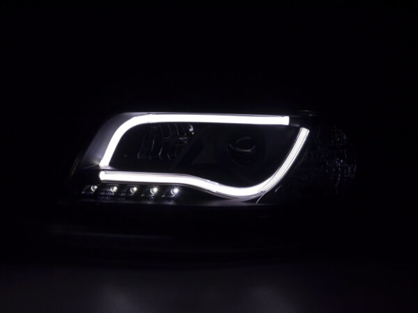 Phare Daylight LED DRL look Audi A6 type 4B 01-04 noir pour conduite à droite - – Image 2