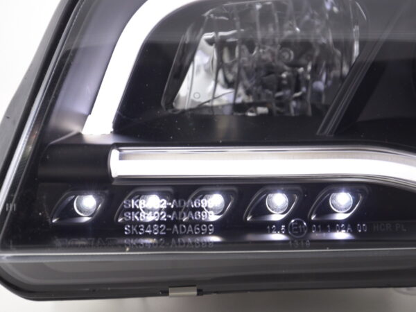 Phare Daylight LED DRL look Audi A6 type 4B 01-04 noir pour conduite à droite - – Image 4