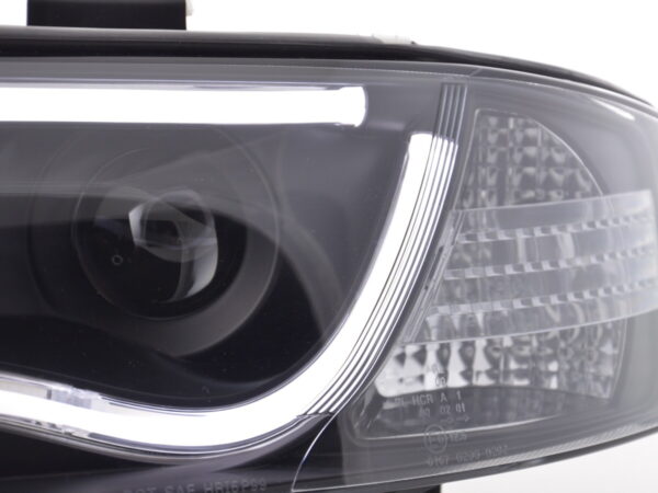 Phare Daylight LED DRL look Audi A6 type 4B 01-04 noir pour conduite à droite - – Image 5