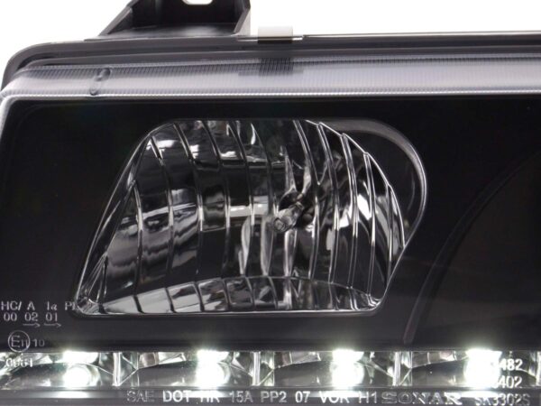Phare de jour Feux de jour à LED BMW Série 3 E36 Coupé / Cabrio 92-98 noir pour conduite à droite - – Image 6