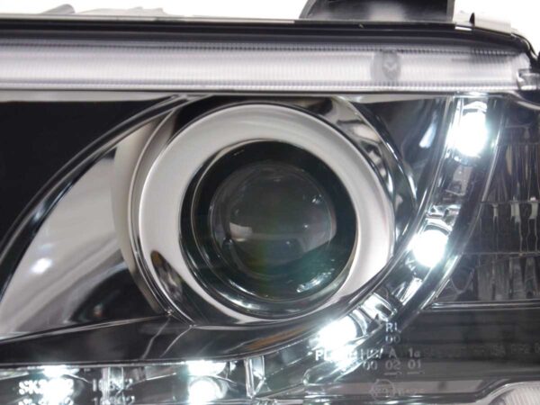 Phares Daylight Feux de jour à LED BMW Série 3 E36 Limo / Touring chromé pour conduite à droite - – Image 5