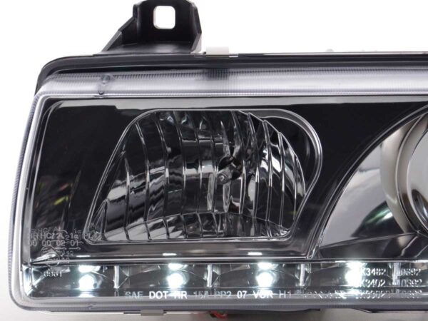 Phares Daylight Feux de jour à LED BMW Série 3 E36 Limo / Touring chromé pour conduite à droite - – Image 6