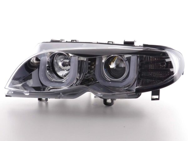 Phare Daylight LED look DRL BMW Série 3 E46 Limo / Touring 02-05 chrome pour conduite à droite - – Image 4
