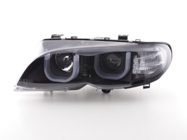 Phares Angel Eye BMW Série 3 E46 Limo / Touring 02-05 noir pour conduite à droite - – Image 3