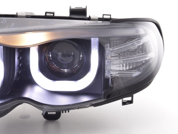 Phares Angel Eye BMW Série 3 E46 Limo / Touring 02-05 noir pour conduite à droite - – Image 5