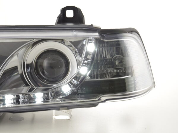 Phares Daylight Feux de jour à LED BMW Série 3 E36 berline 92-98 chrome - – Image 6