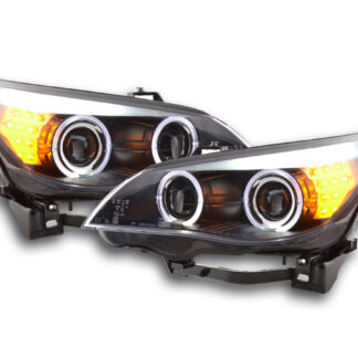 Phares pour BMW Série 5 E60 / E61 03-07 noir -
