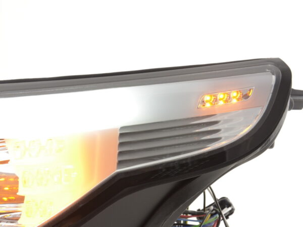 Phare avant xenon angel eyes LED BMW Série 5 E60 / E61 05-08 chrome pour conduite à droite - – Image 5