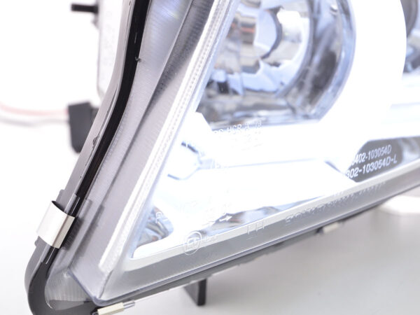 Phares Xenon Daylight LED look DRL BMW Série 3 E90 / E91 05-08 chrome - – Image 3
