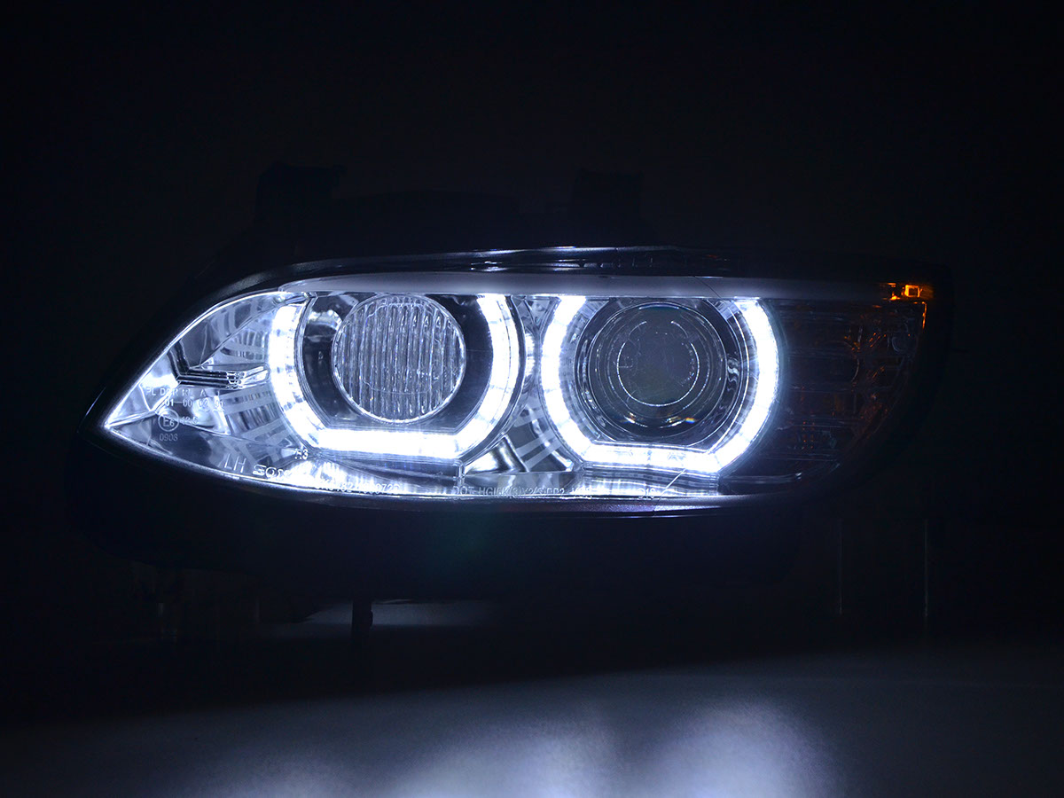 Phares Xenon Daylight LED feux de jour BMW Série 3 E92 / E93 06-10 chrome - – Image 2