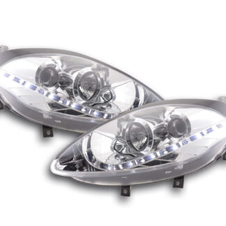 Phare Daylight LED DRL look Fiat Bravo type 198 07- chromé -