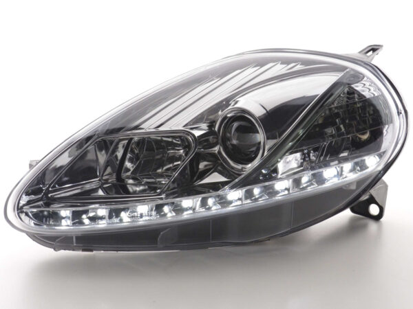 Phares Daylight LED feux de jour Fiat Grande Punto 199 05-08 chrome - – Image 2