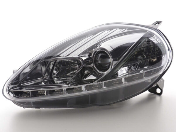 Phares Daylight LED feux de jour Fiat Grande Punto 199 05-08 chrome - – Image 4